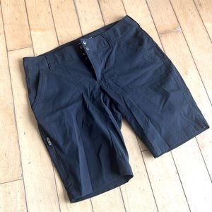Dark gray womens active shorts - water resistant
